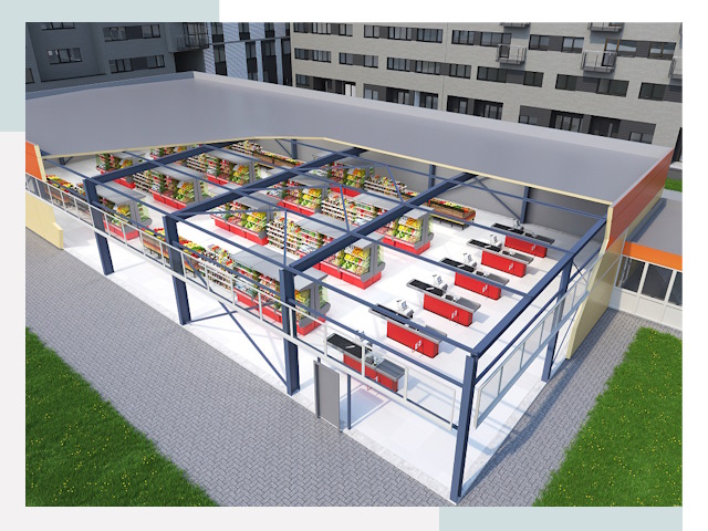 Строительство магазинов в Архангельск от 617 руб. за м²