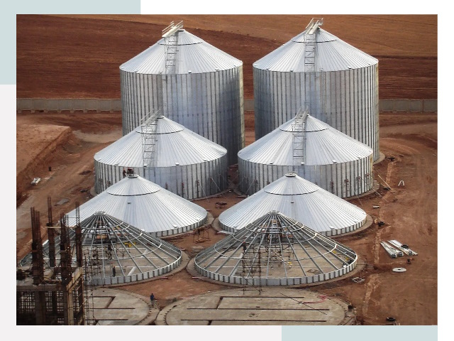 Строительство зерновых силосов в Архангельске