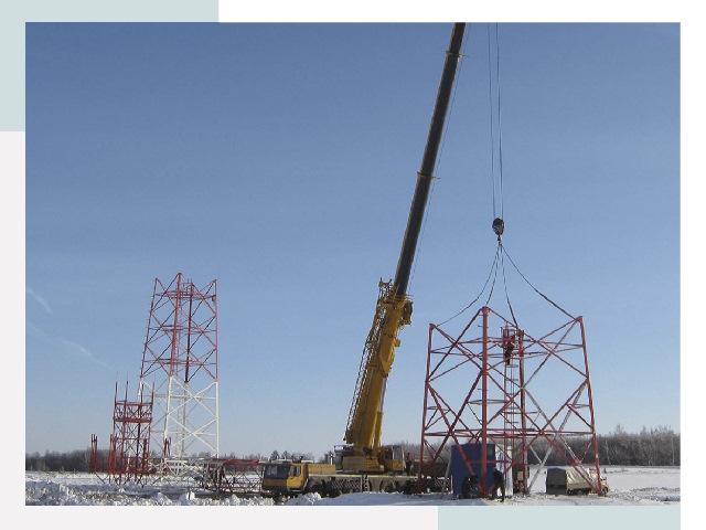 Монтаж вышек связи в Архангельске