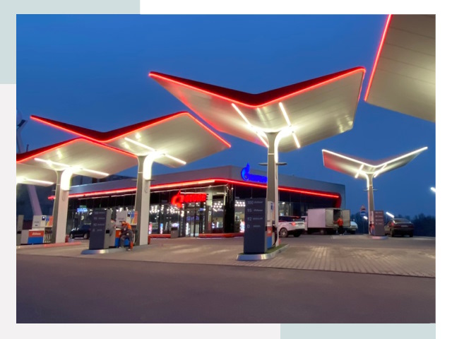 Навесы для АЗС в Архангельске