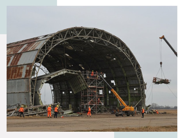 Демонтаж ангаров в Архангельске