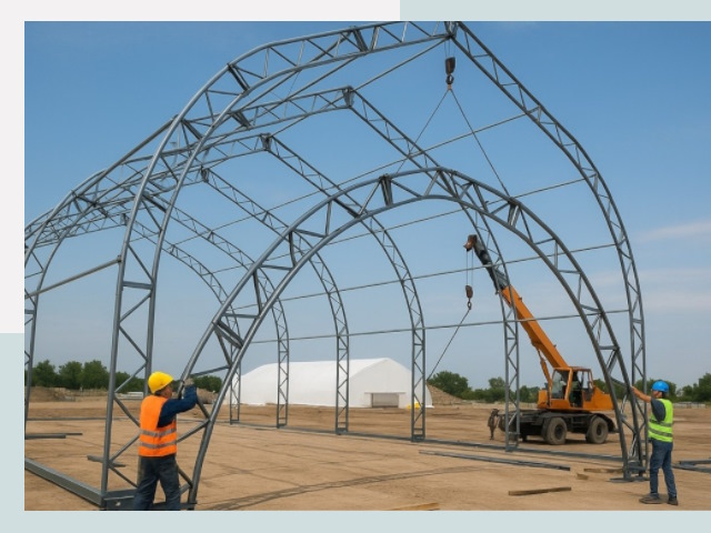 Монтаж ангаров в Архангельске от 617 руб. - Надежно и быстро